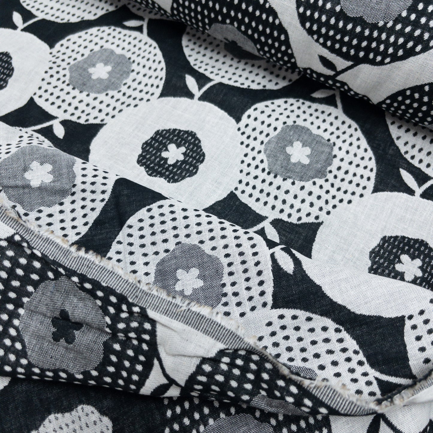 Kobayashi | 抽象果實圖案 | cotton double weave jacquard 純棉雙面提花