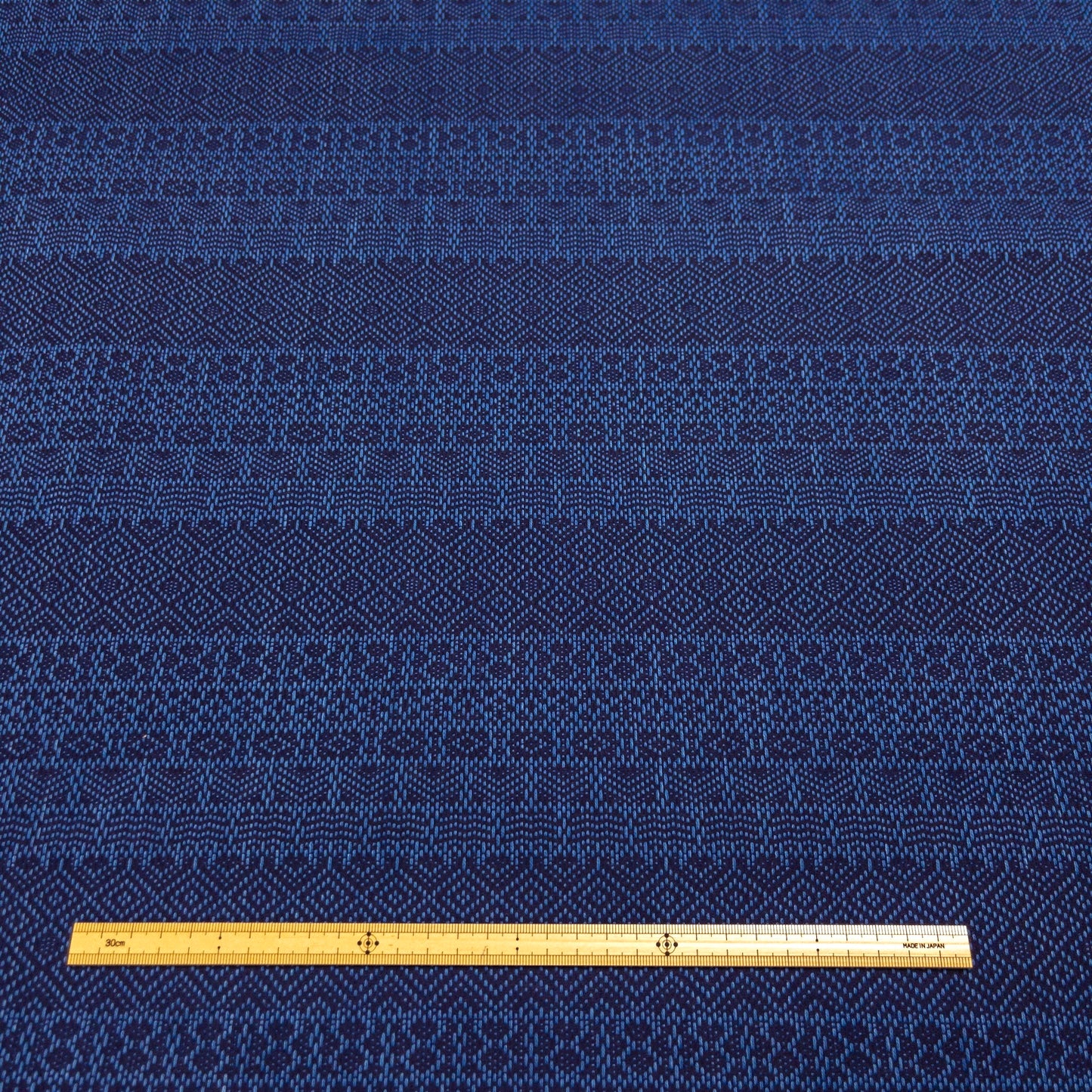 Japan | Indigo Asagi Sashiko rhombus | Sashiko-ori 刺子織