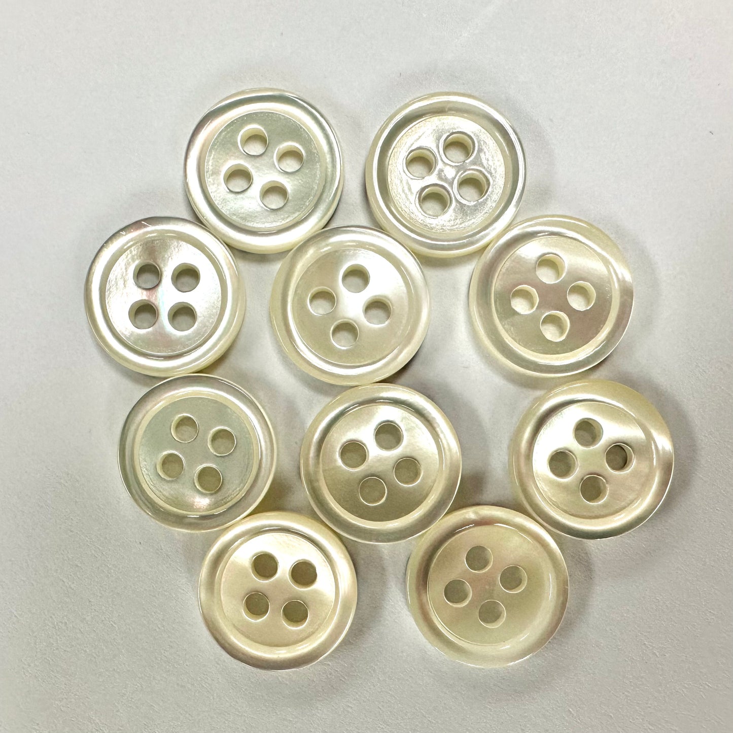 Japan natural shell buttons 日本天然白蝶貝鈕扣 9mm 10mm 11mm 13mm