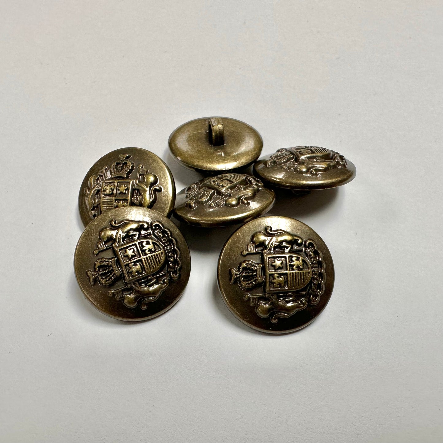 metal electroplated buttons 18mm 6pcs 金屬電鍍鈕扣 18mm 6粒裝