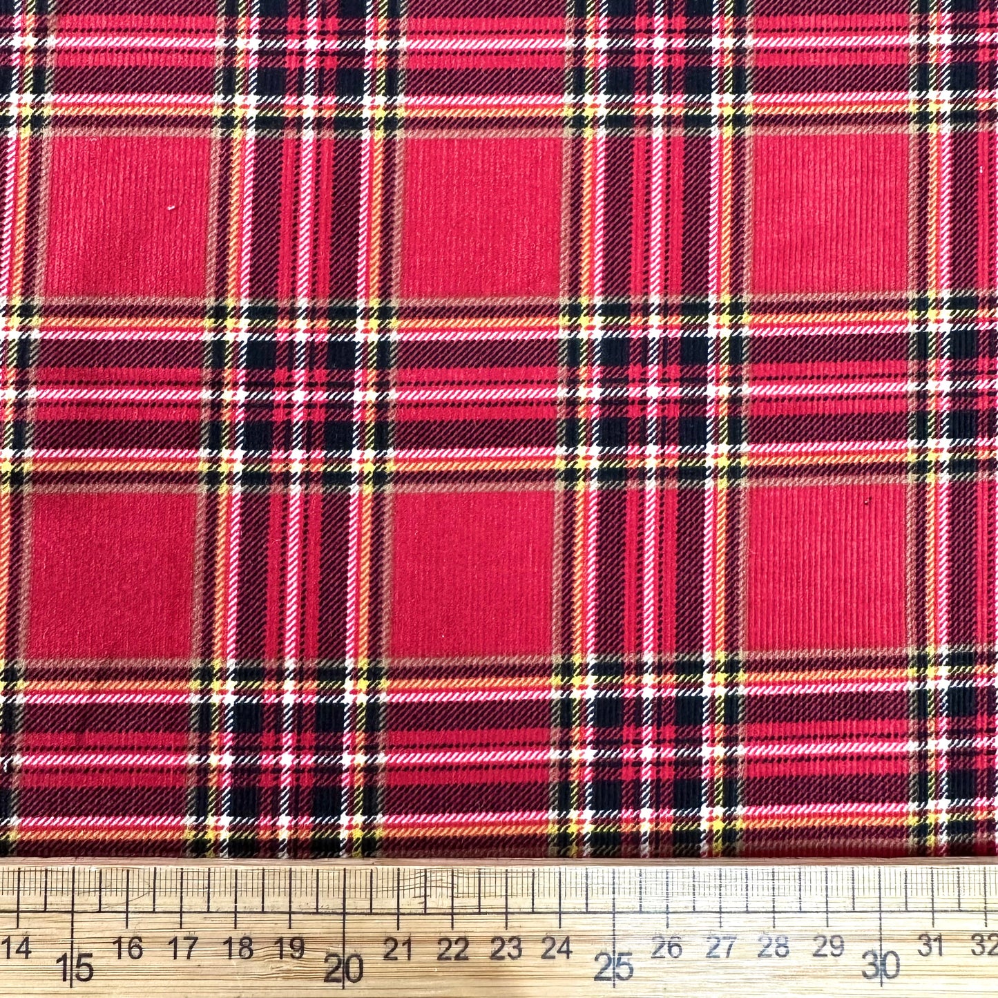 Japan | tartan 方格紋 | cotton printed corduroy 薄燈芯絨
