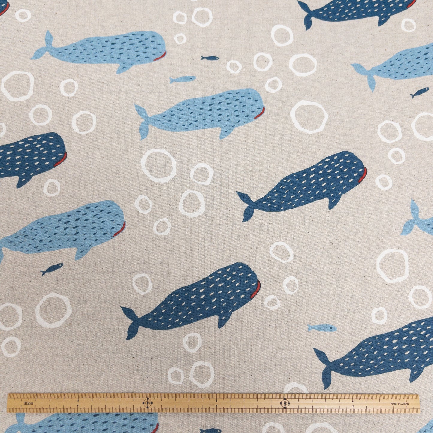 Japan | bubbles whale 泡泡鯨鯊 | cotton linen 棉麻