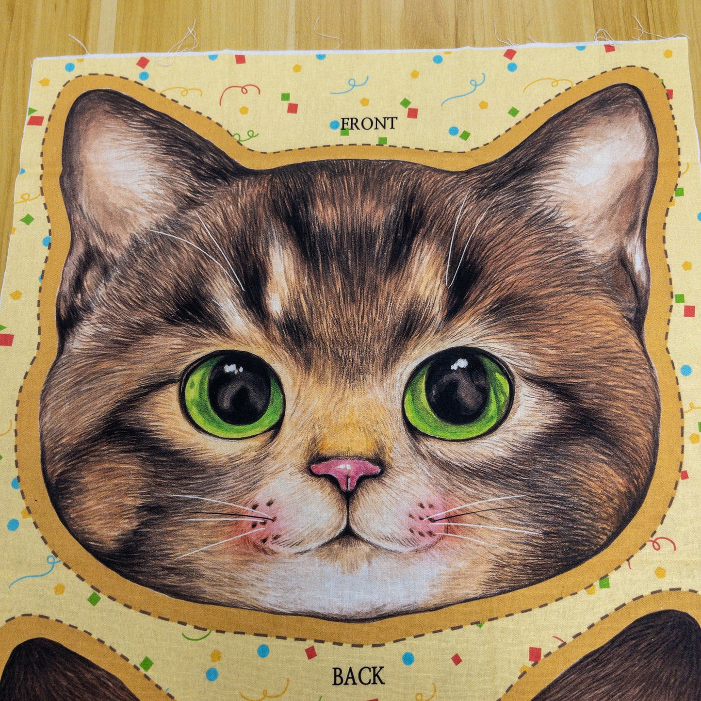 Unclecat 貓叔叔 | Little Thunder cushion 大頭枕定位布 | cotton linen 棉麻