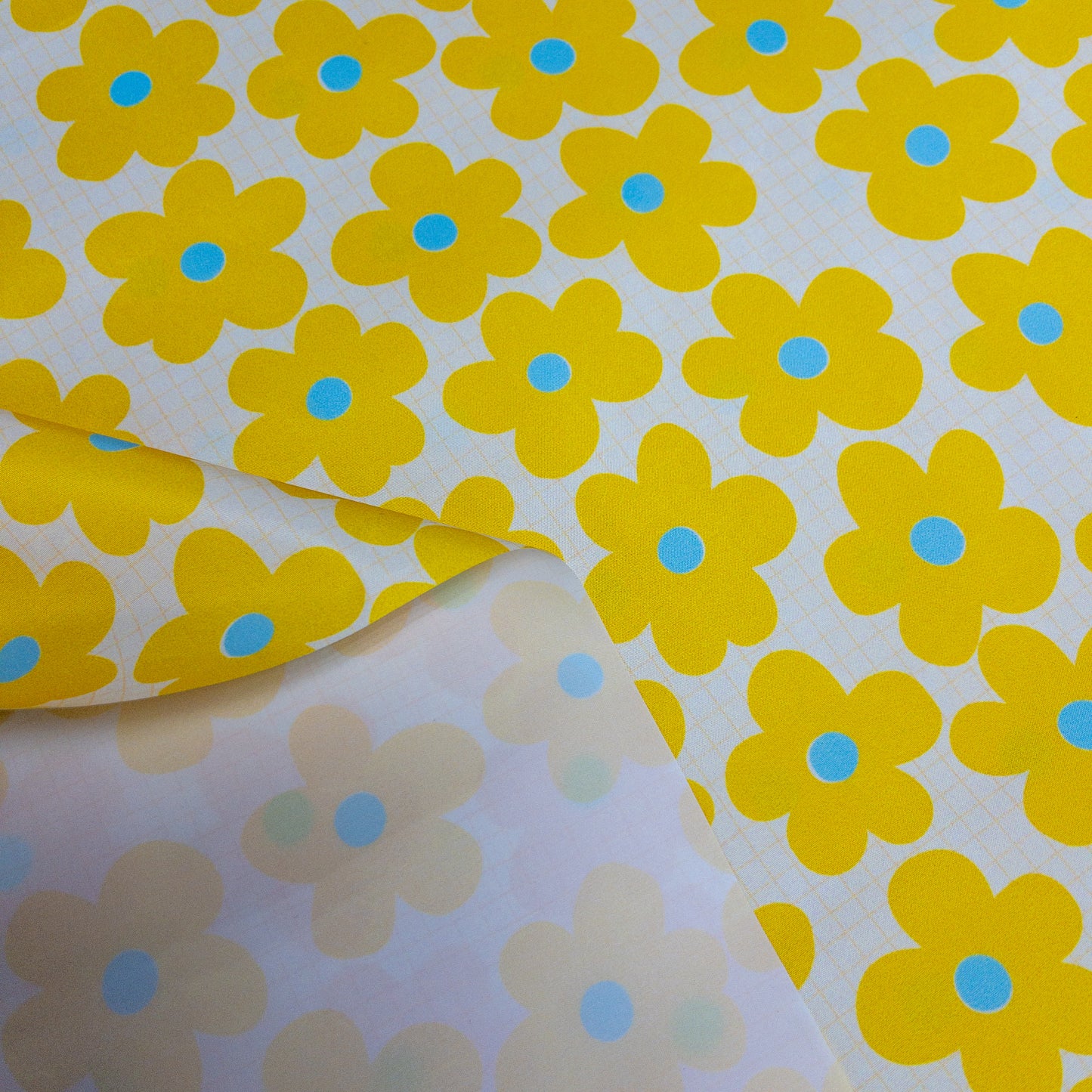 Korea | 黃色花花 | waterproof fabric 防水布