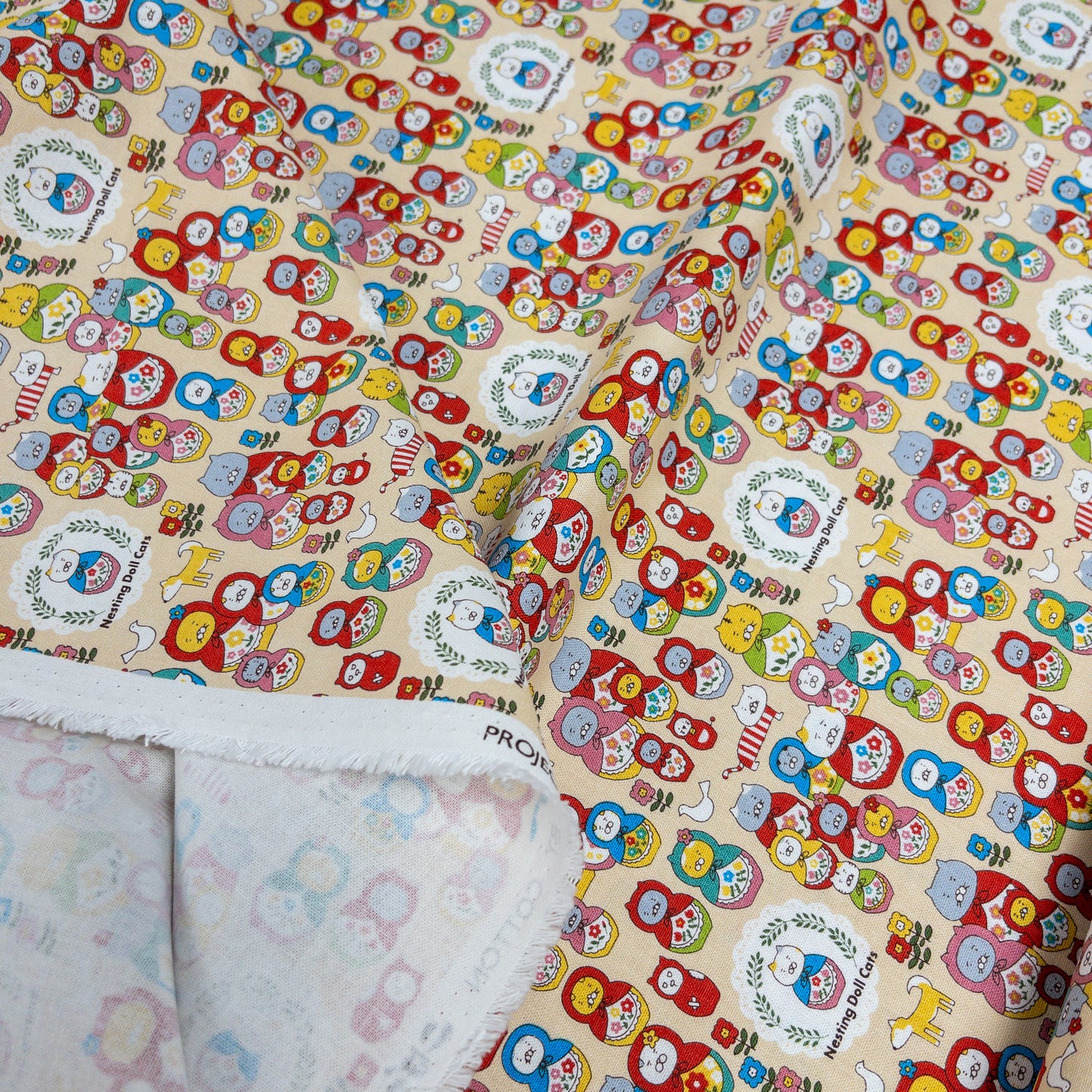 Kobayashi | Nesting Doll cats 俄羅斯貓貓 | cotton canvas 純棉