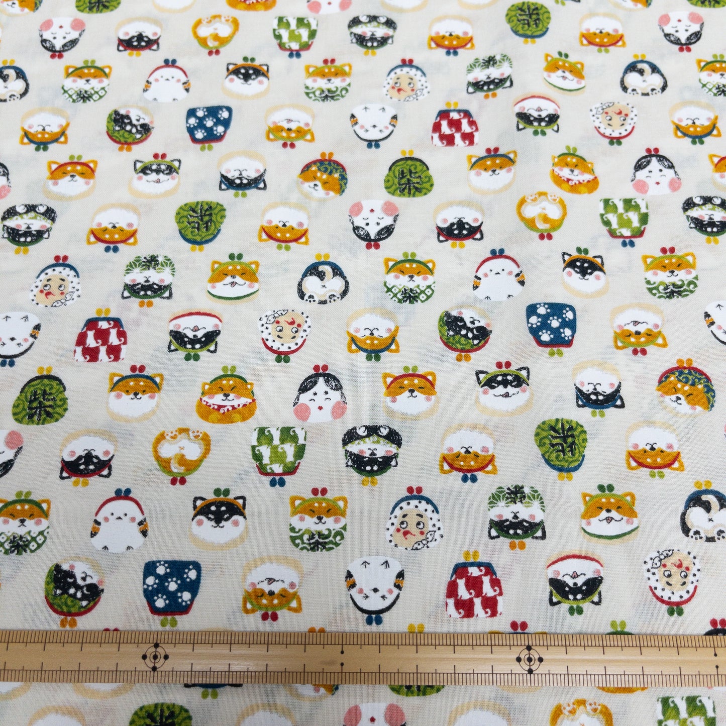 Japan | shiba gamakuji 柴犬口金包 | cotton printed sheeting