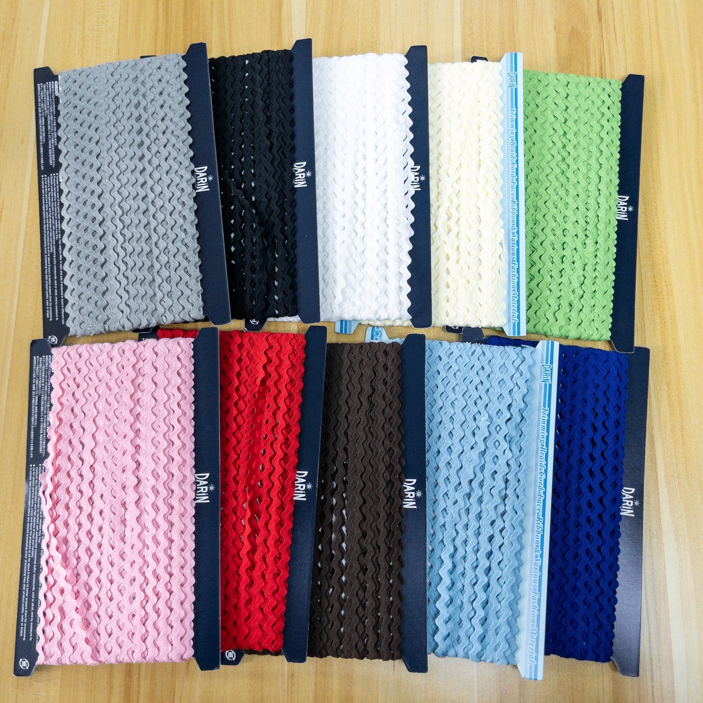 webbing ribbons 織帶 花邊 | solid S shape 純色 S形 波浪形狀 5mm