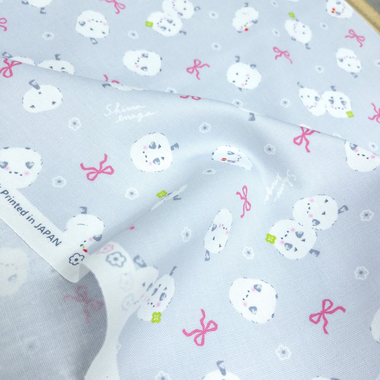 Japan | long-tailed tit QQ「雪之妖精」 | cotton printed oxford 純棉