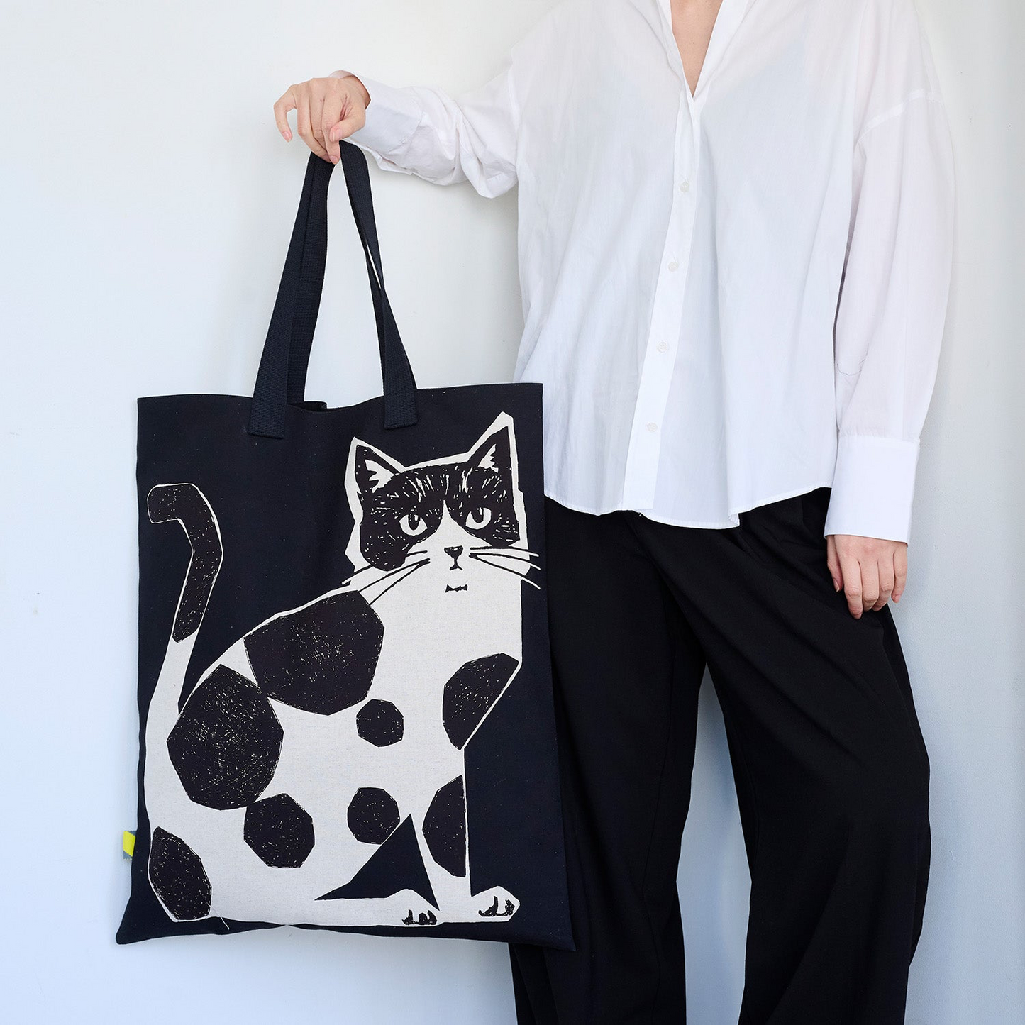 echino | TWO CAT 大貓 NekoNoe K from 30 SEWINGPINS | panel cotton linen 棉麻定位布