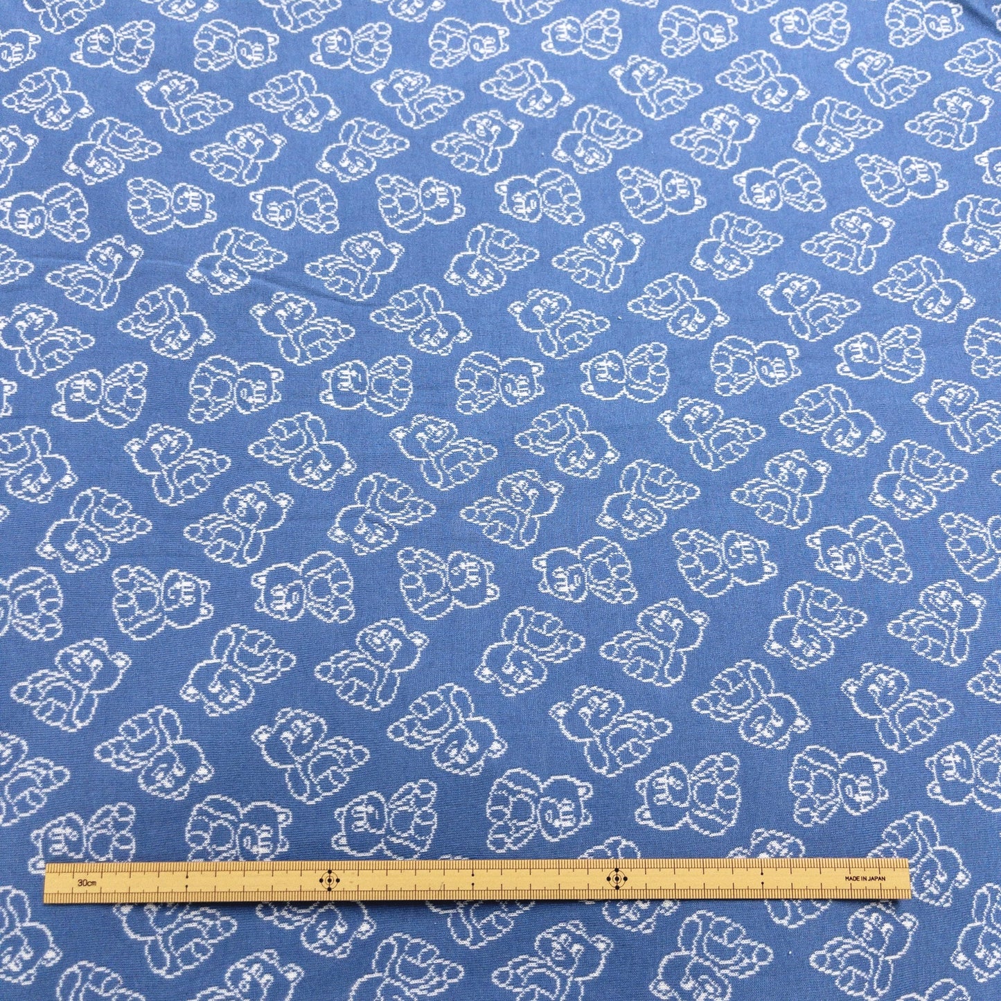 maffon | teddy bear 啤啤熊仔 | cotton jacquard knit 雙面純棉提花針織 - 160cm