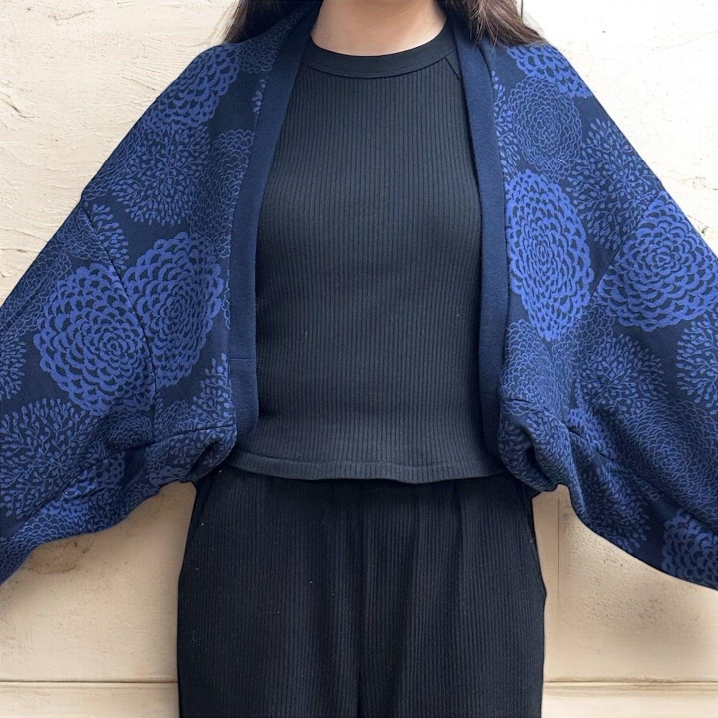 K·T Pattern | Long Sleeve Open Front Bolero Shrug 飛鼠長袖披肩外套 | pattern 紙樣(影片教學 sewing tutorial video)
