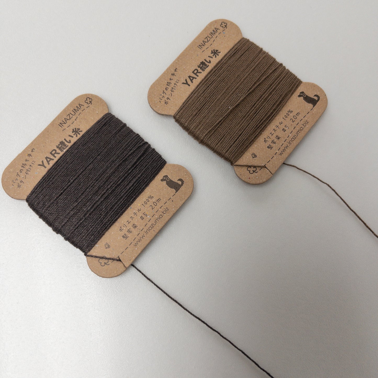 Inazuma YAR leather threads 皮革用 堅牢染 手縫線 20m