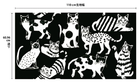 echino | NekoNoe Cat Cat 大貓 | cotton linen 棉麻