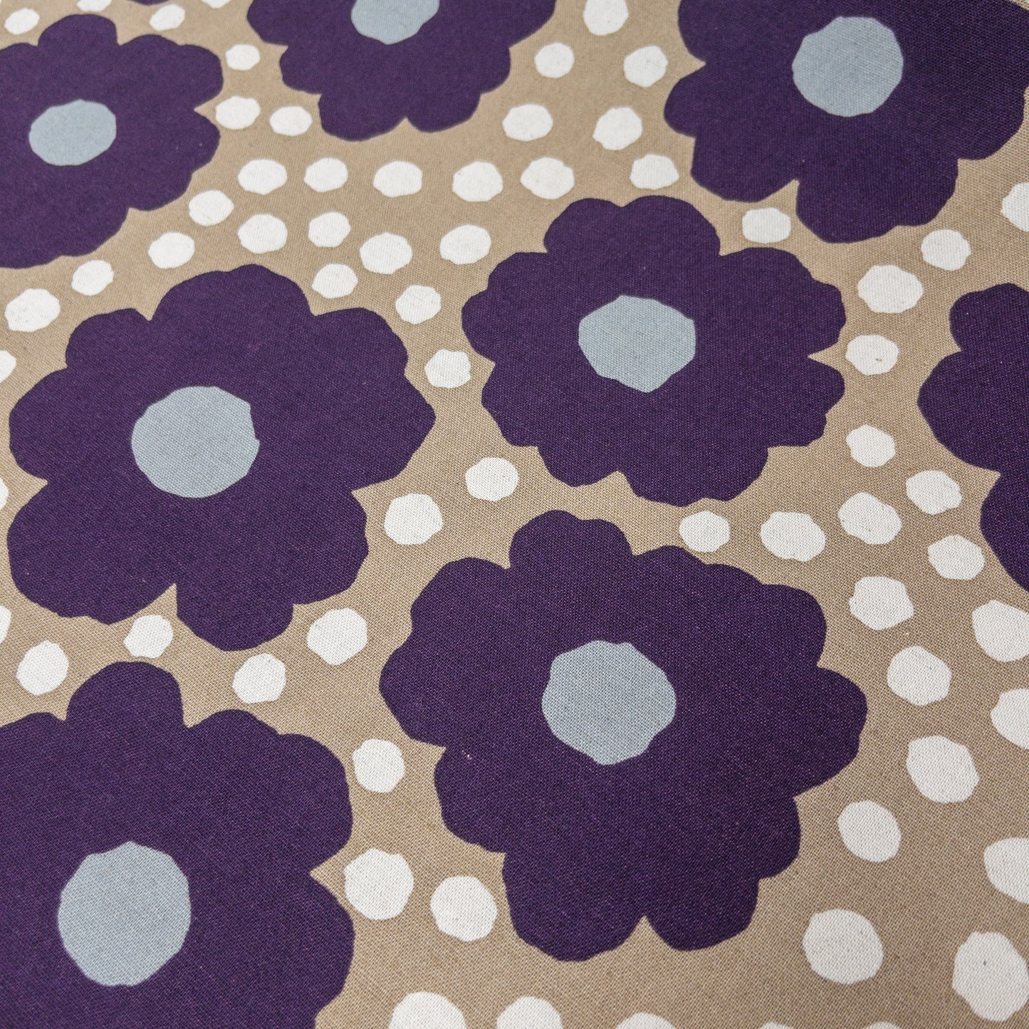 Kobayashi | Nordic Polka Dot Floral 北歐波點大花 | cotton linen 棉麻