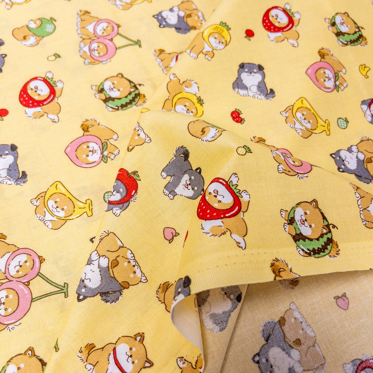 Japan | yellow shiba 柴犬小黃 | cotton printed sheeting 純棉
