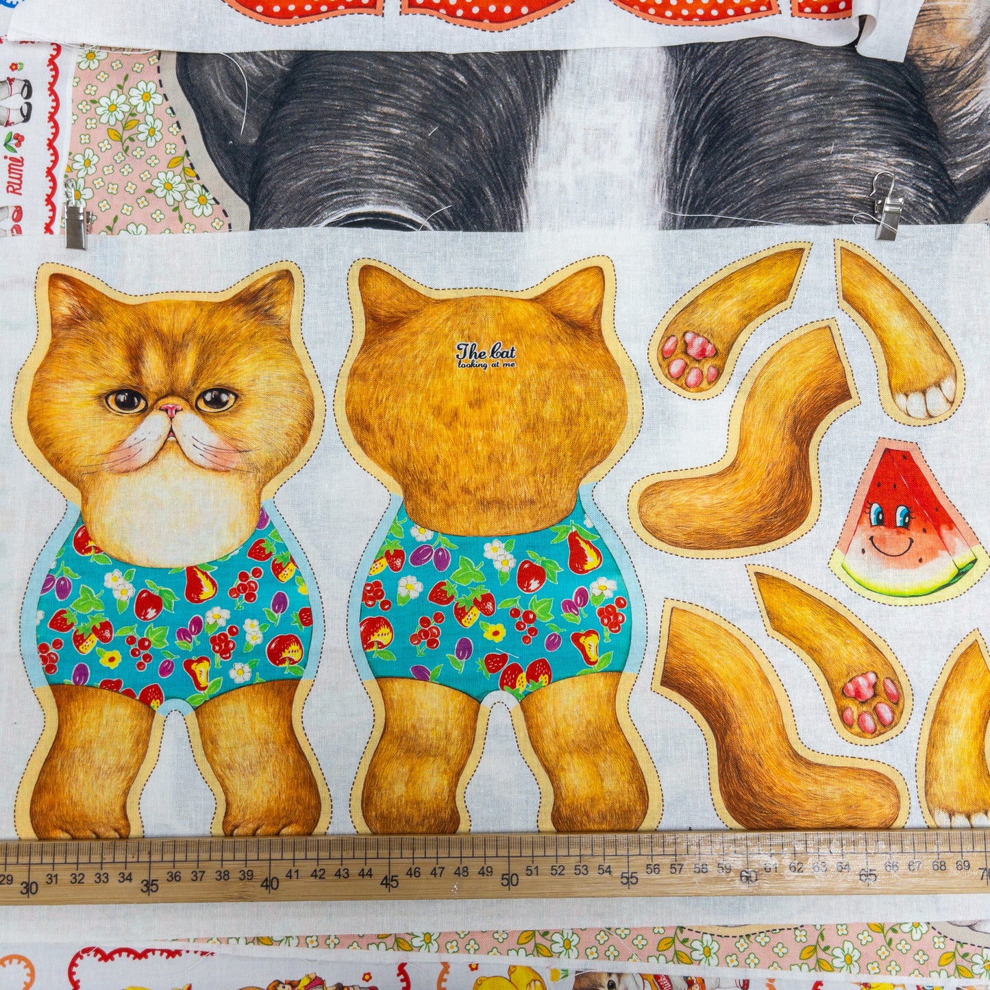 Unclecat 貓叔叔 | diy fabric for making cat doll "Geum" | cotton linen 棉麻