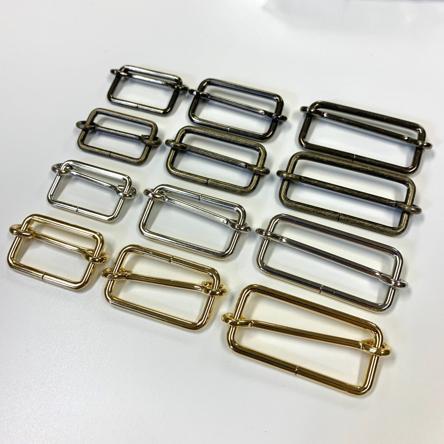 accessories 配件 | metal square slide buckle 2pcs 金屬日字扣 2個|10mm 15mm 21mm 25mm 30mm 36mm 39mm 50mm