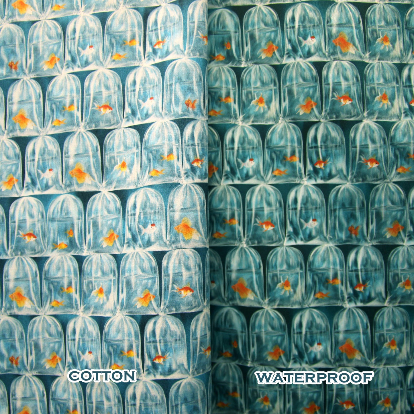 【K‧T FABRIC】金魚街 goldfish market cotton printed sheeting純棉