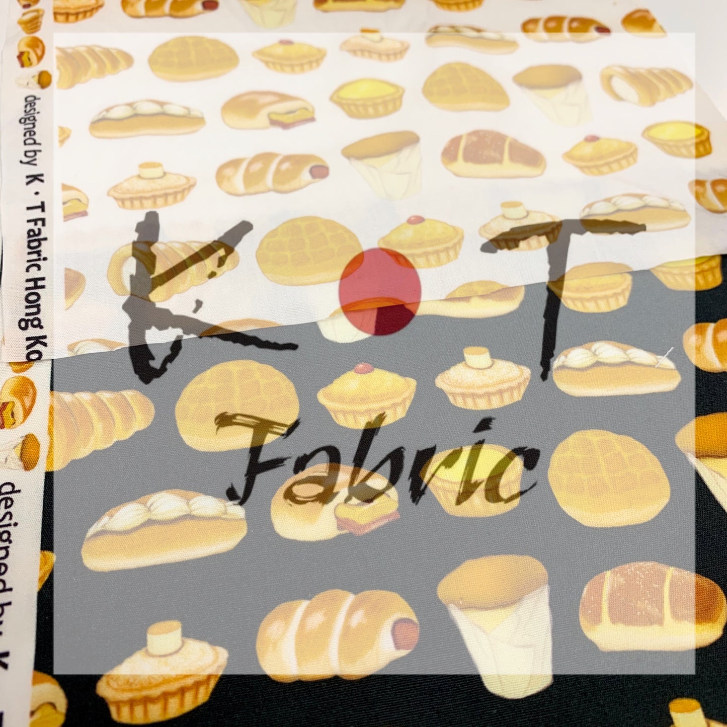 【K‧T FABRIC】港式麵包Hong Kong style - bread cotton printed oxford 純棉