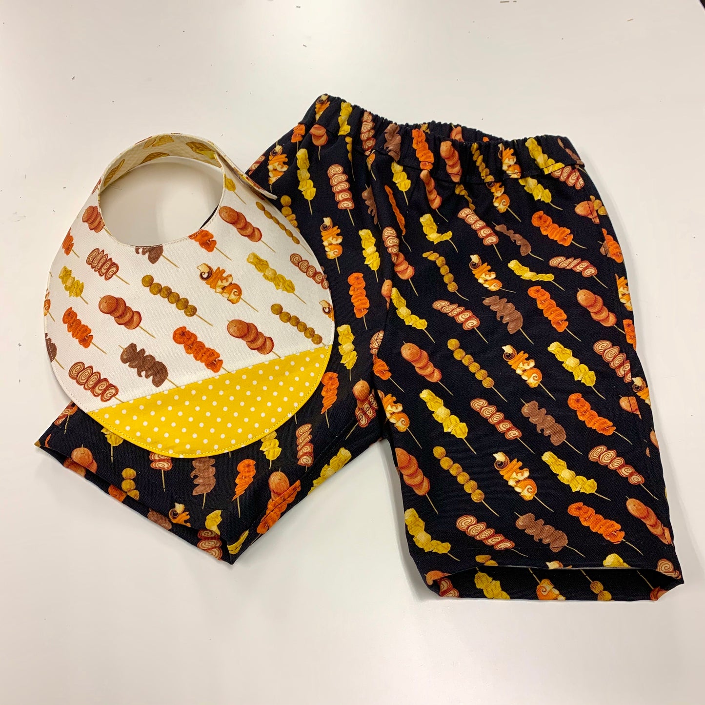 【K‧T FABRIC】香港街頭小食Hong Kong street-side snack cotton printed oxford 純棉