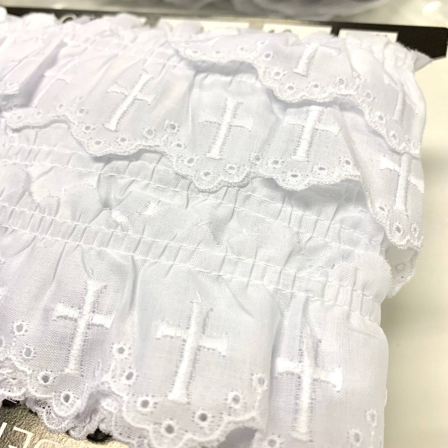 lace 蕾絲花邊 | 十字架波點刺繡蕾絲花邊 No.5148