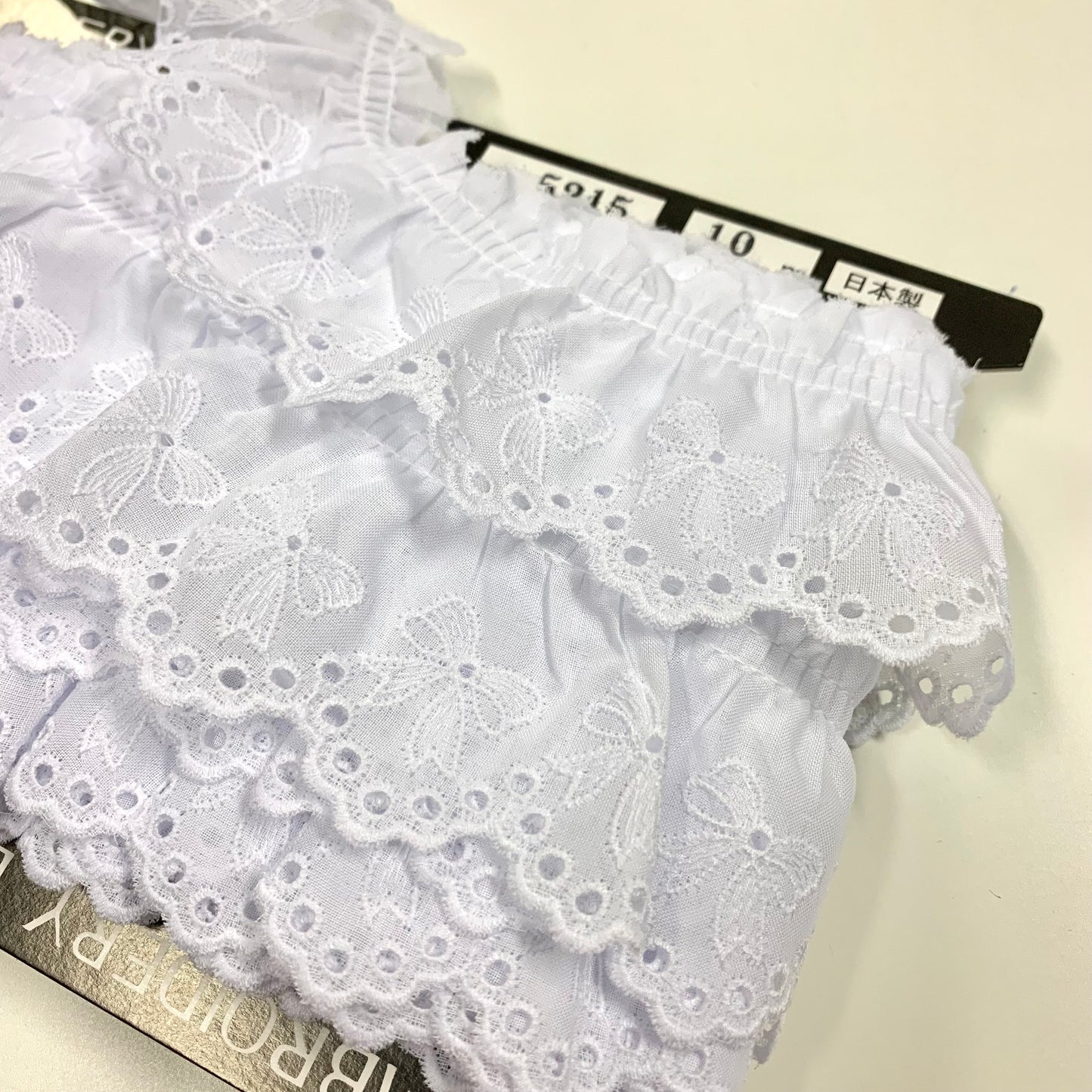 lace 蕾絲花邊 | 蝴蝶結波點刺繡蕾絲花邊 No.5215