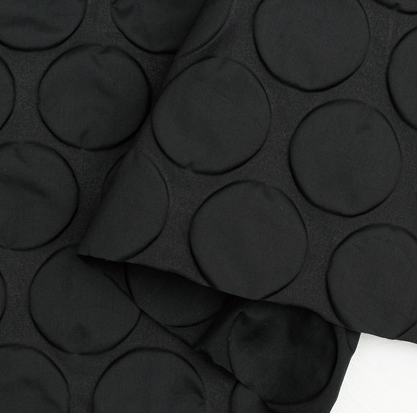 Japan | solid 純色 | Round polka dot nylon water-repellent 圓形波點凹凸坑紋 薄尼龍防潑水布