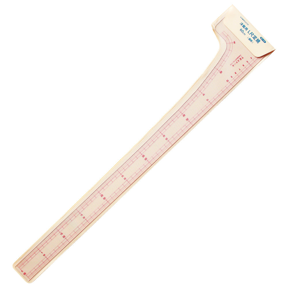 Kawaguchi square ruler 洋裁用 透明直角尺 L尺 60cm