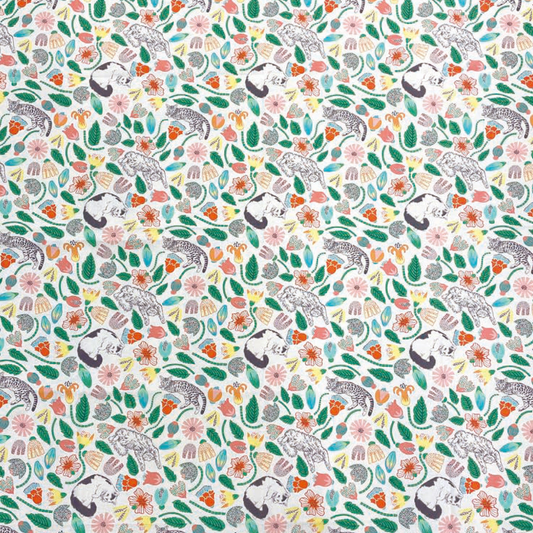 Japan | 365 cat. art cats cats garden 貓貓庭園 | cotton printed sheeting 純棉
