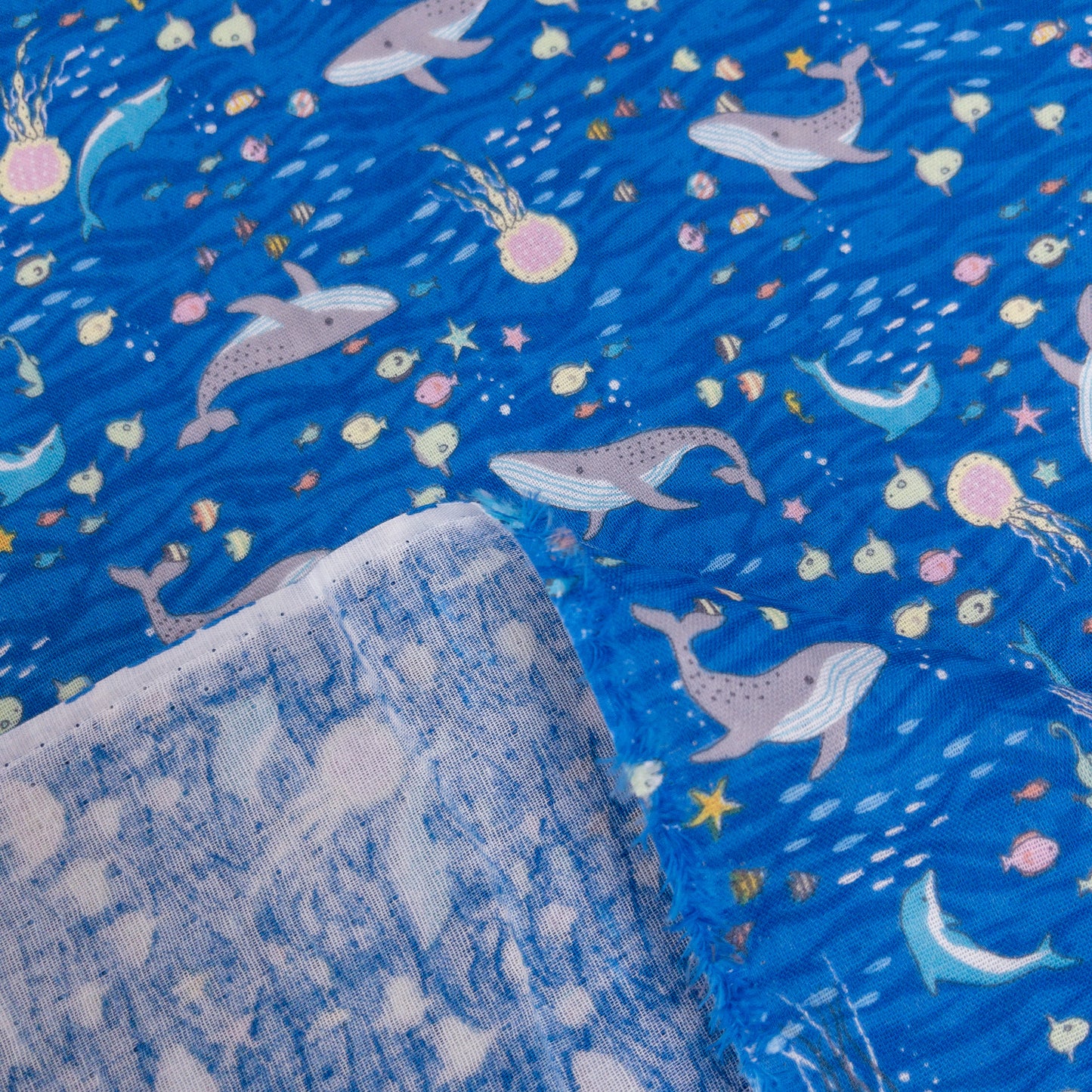 Japan | sharks & fish 鯊魚 | cotton double gauze 二重紗