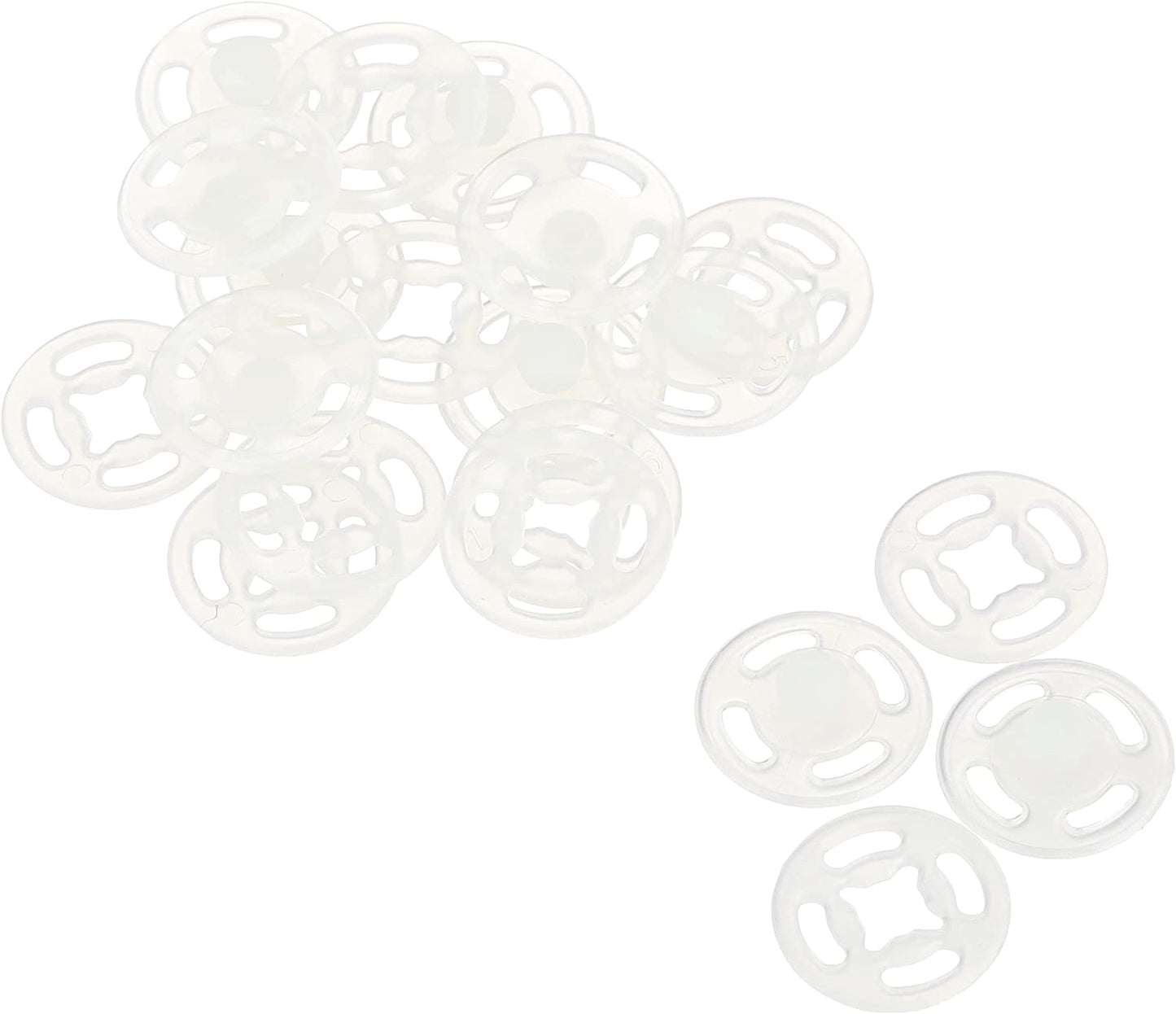 sew-on nylon invisible snap button 透明隱形啪鈕 暗扣 10mm 13mm