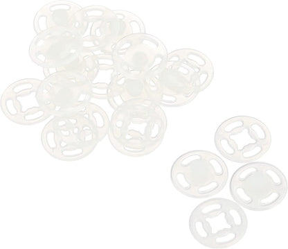 sew-on nylon invisible snap button 透明隱形啪鈕 暗扣 10mm 13mm