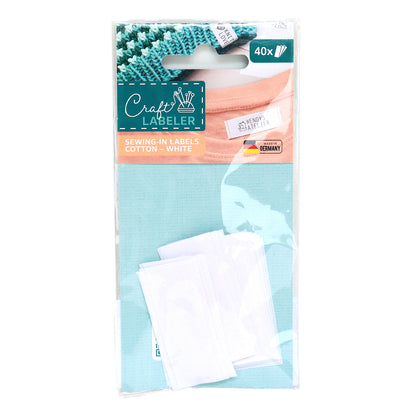 Craft Labeler Labels Cotton 自製布標 純棉手作工藝標籤 - 40pcs