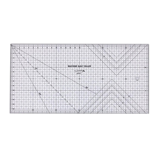 Clover quilt ruler 拼布方眼厚尺 30x15cm (可配搭手柄使用輪刀)