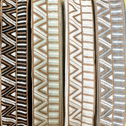 embroidery webbing 刺繡帶 | diagonal straight pattern 窄款斜直紋 3.8cm