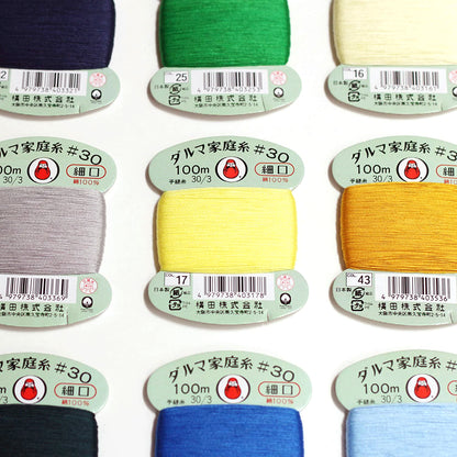 DARUMA | cotton home thread #30 100m Daruma 純棉細線 手縫線 100米 -  56 colors