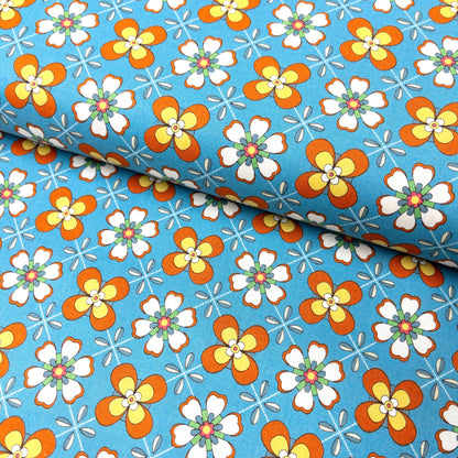 Japan | vintage retro flower pattern 復古花圖案 | cotton printed sheeting 純棉