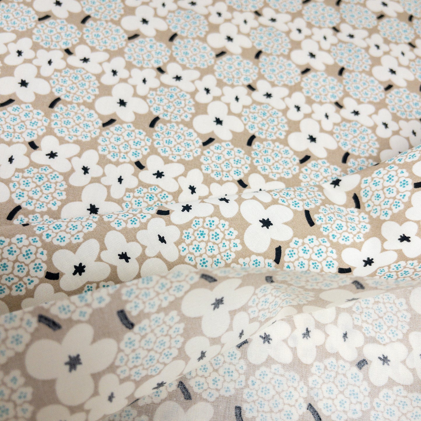 Kobayashi | Nordic flowers 北歐繡球花花朵 | cotton printed sheeting 純棉