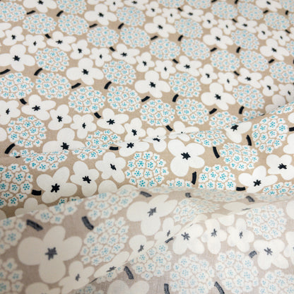 Kobayashi | Nordic flowers 北歐繡球花花朵 | cotton printed sheeting 純棉