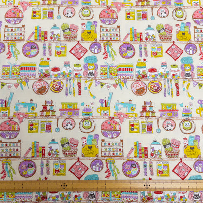Japan | cat sewing workshop 貓貓車縫工作室 | cotton printed sheeting 純棉