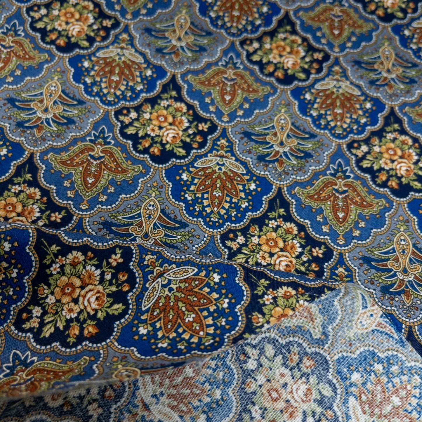 Japan | 宮廷浮雕之花 Palace Relief | cotton printed sheeting 純棉