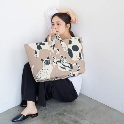 echino | NekoNoe Cat Cat 大貓 | cotton linen 棉麻