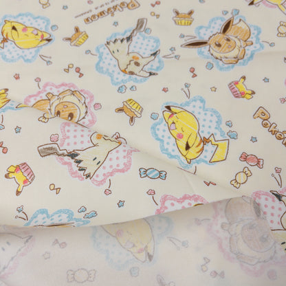 Japan | Pokémon 木顏色風寵物小精靈 比卡超 | cotton printed oxford 純棉