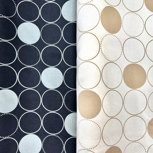 Japan | circle 圓形 圓圈 點 | cotton printed corduroy 薄燈芯絨