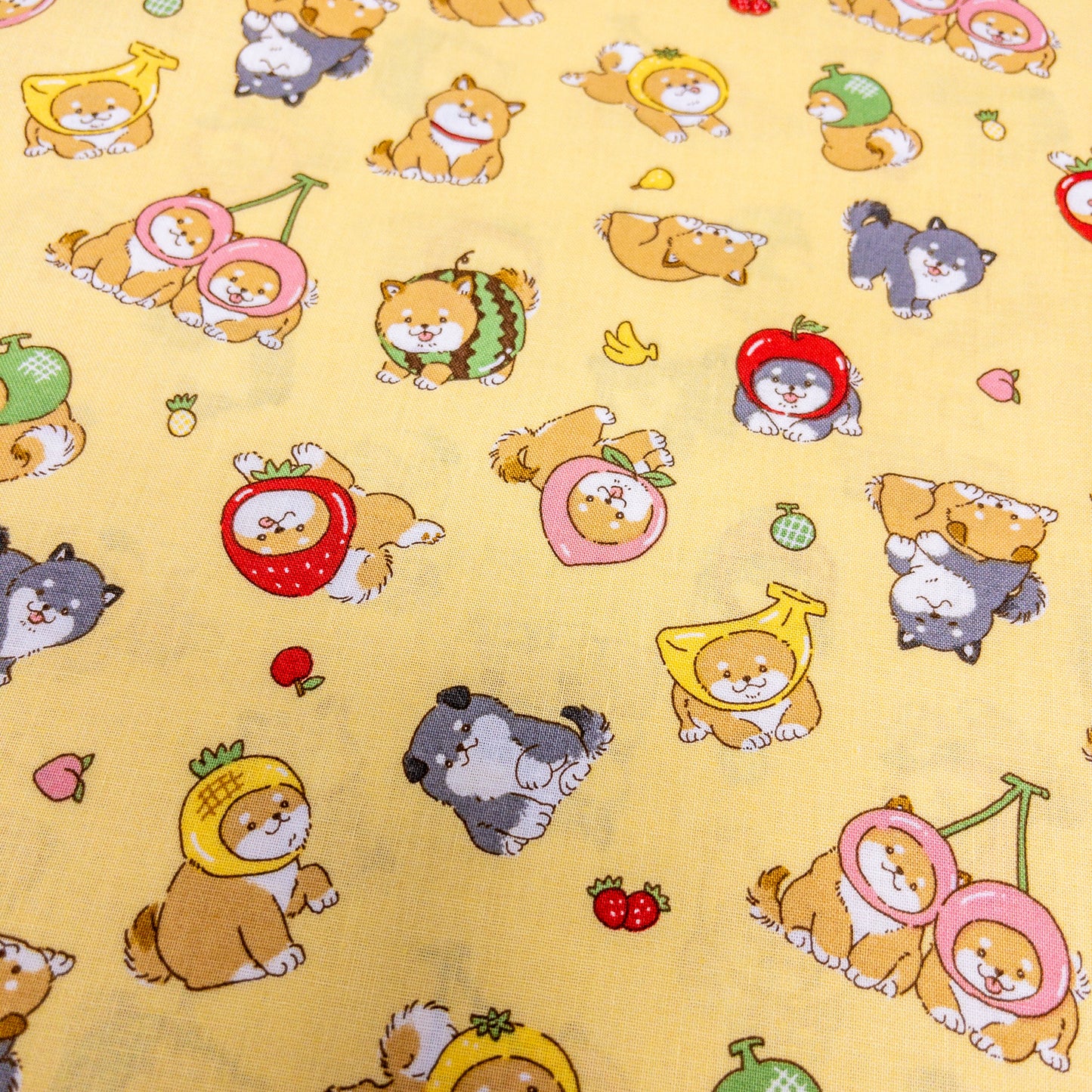 Japan | yellow shiba 柴犬小黃 | cotton printed sheeting 純棉