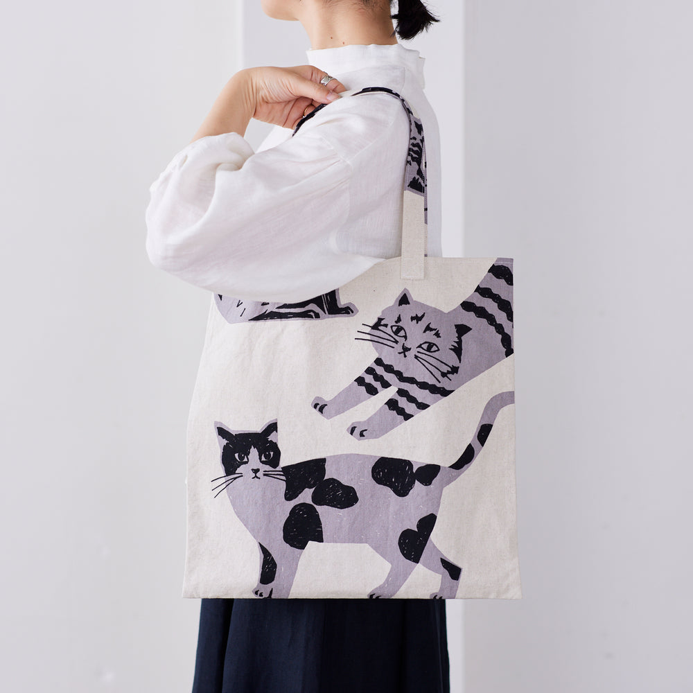 echino | NekoNoe Cat Cat 大貓 | cotton linen 棉麻