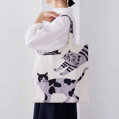 echino | NekoNoe Cat Cat 大貓 | cotton linen 棉麻