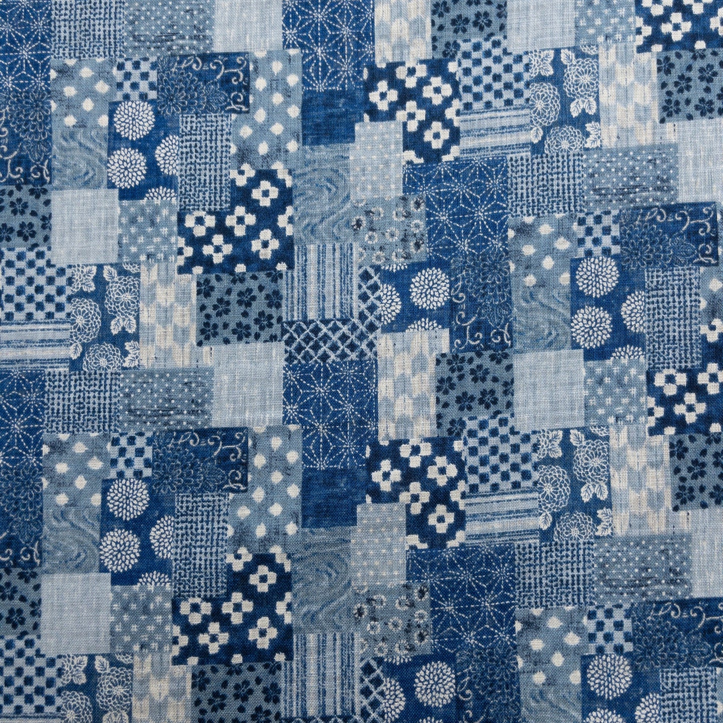 Japan | patchwork pattern 拼布圖案 | cotton printed poplin 竹節純棉