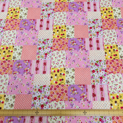 Japan | Petite Floral Polka Dot Patchwork 細花圓點拼布 | cotton printed sheeting