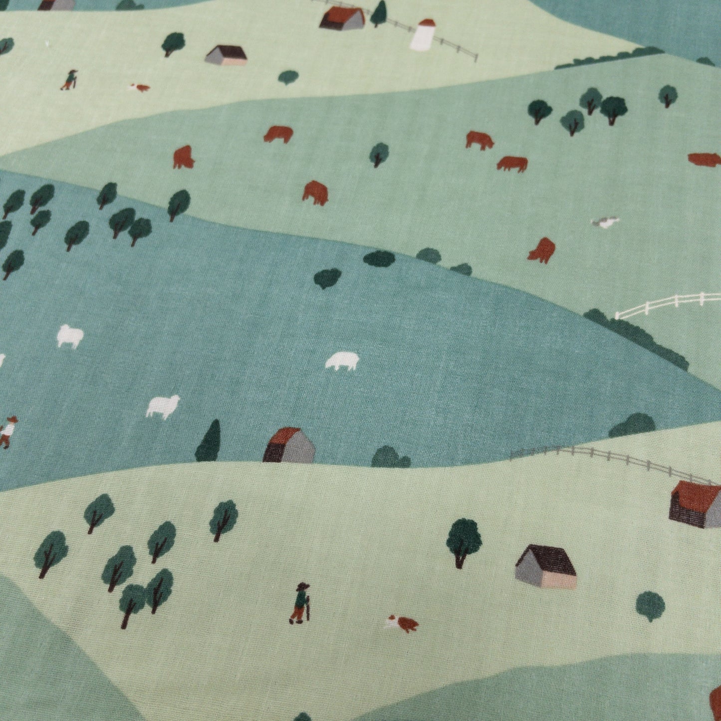 Muddy Works | farm 森林原野 | cotton double gauze 二重紗